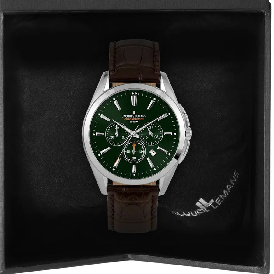 J. Leman Chronograph Luxury Leather Strap