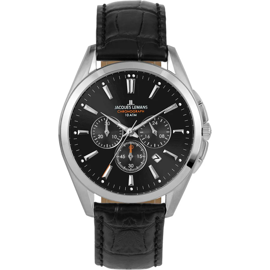 J. Leman Chronograph Luxury Leather Strap