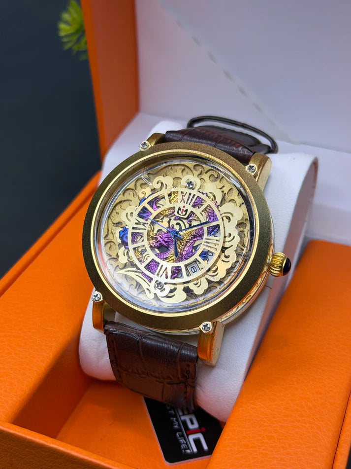 Transparent Dragon Dial Straps Watch