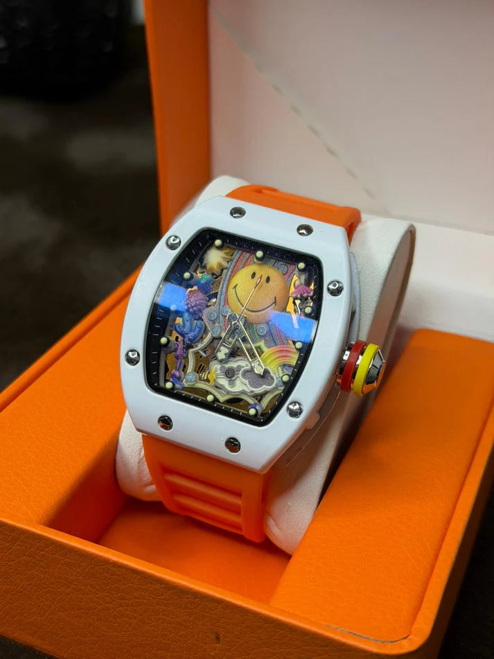RM Smiley Silicon Strap Watch